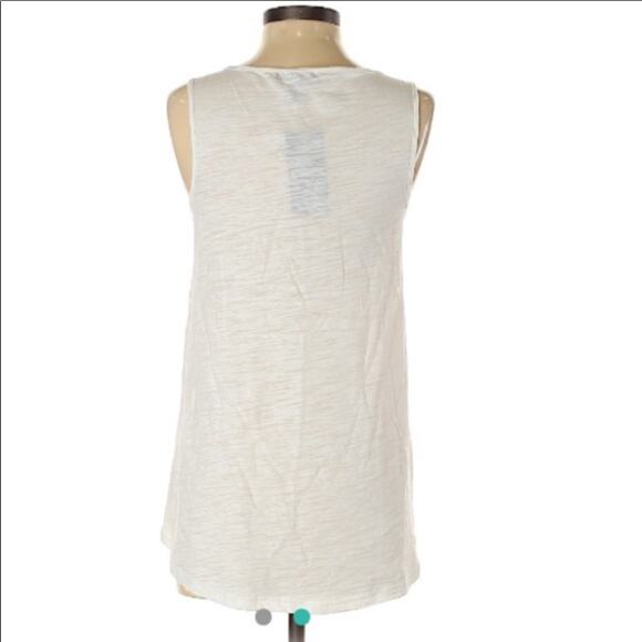 Chaps White Geometric Pattern Tank Top - Picture 2 of 5
